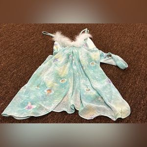 NWT Sweet Tasty Poof America Lingerie set blue cami fur bra thing under sexy M